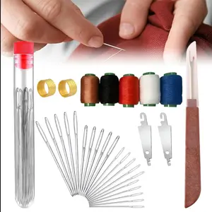 36-piece large-eye steel needle sewing kit, suitable for DIY sewing, patching and craft sets
