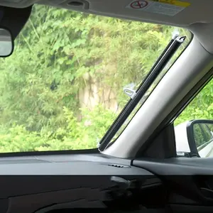 Universal Car Automatic Roller Blind Sunshade Car Heat Insulation Curtain Car Front Gear Automatic Retractable Sunshade Sunshade Sunshade For Car Outside Car Sunshade Windshield Outside Car Window Sunshades