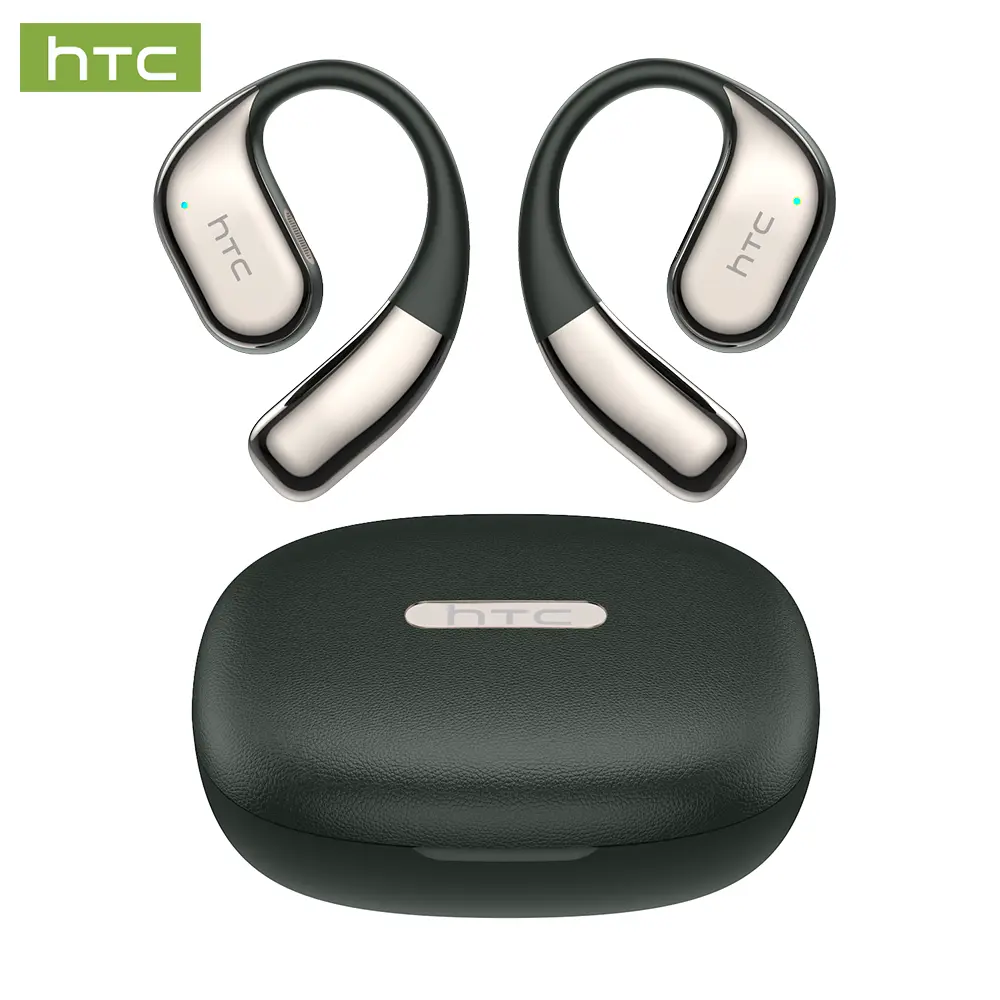 HTC NE39 OWS Wireless Bluetooth 6.0 Earphones HIFI Sound Quality Light-Weight Headphones Waterproof Wireless Earphones | Suitable for Office, Sports, Study and Audio Calls | Built-in Microphone | Earphones