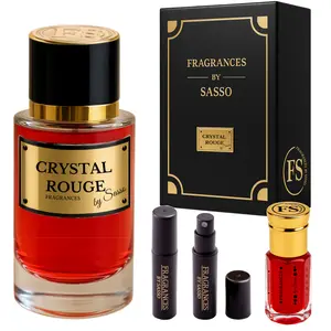 CRISTAL ROUGE – Inspired by BR540 | Unisex Luxury Perfume Gift Set | Extrait de Parfum 50ml + Oil + Samples - Long Lasting whit Saffron Jasmine Notes
