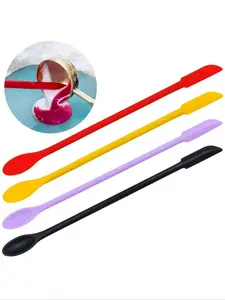 1pc Double-End Silicone Sealing Wax Spatula Tool, Multifunctional Wax Seal Stir Sticks, Heat-Resistant Silicone Scraper For Sealing Wax Spoon Clean, Mixing Resin, Modeling Clay, Art & Craft Projects, Sealing Wax Tools Accessories