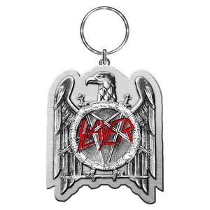 Slayer Official Keychain featuring the 'Eagle' design, Officially licensed Collectable Key Chain.
