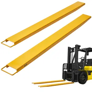 VEVOR Pallet Fork Extensions, Summervibes,Summervibes, 72" Length 4.5" Width, Heavy Duty Carbon Steel Fork Extensions for Forklifts, 1 Pair Forklift Extensions, Industrial Forklift Fork Attachments for Forklift Truck, Yellow