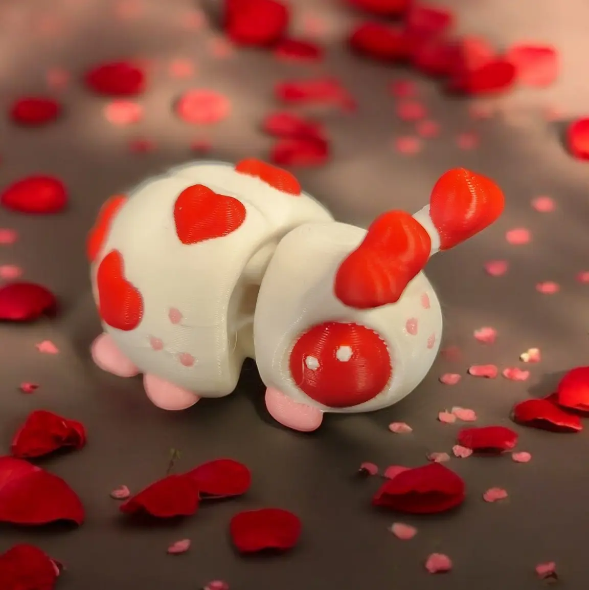 3d Printed Love Bug -Articulated Valentines Day Decor