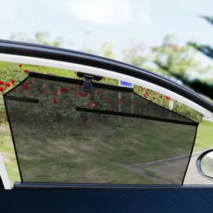 Car Automatic Sunshade Curtain Glass Retractable Sun Protection Side Window Shade Summer Car Accessories