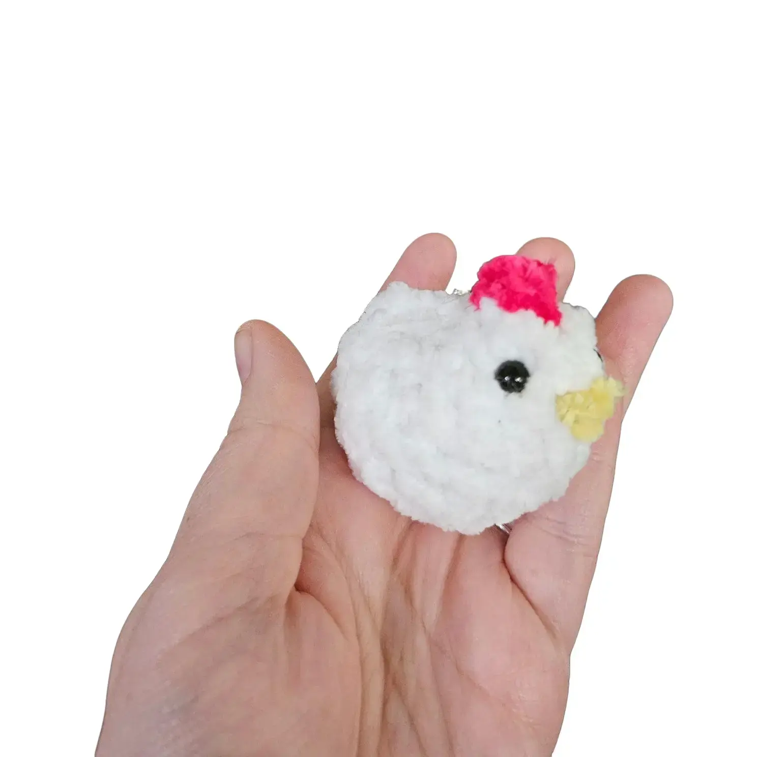 Crochet Amigurumi Pocket Chicken Plush Toy Handmade Soft & Cozy Handcrafted in the USA Perfect Gift or Personal Use