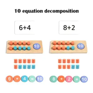 Special educationClassroom musthaves Kindergarten Calculation Mathematics Calculation Rack Addition and Subtraction Counting Artifact Counter Primary School First Grade Mathematics Practice, Enlightenment Learning Teaching Aids within Ten
