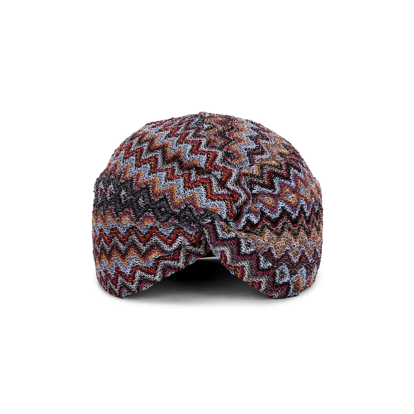 Missoni Turban in Black, Red & Blue Chevron Multi 2