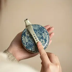 [Ceramic Tea Set] High-Temperature Handcrafted Ceramic Tea Set - Master Cup & Small Pot | Perfect for Kung Fu Tea Lovers, Ideal Gift