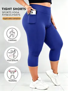 Women‘s Capri Pants -High Waisted Colored Cropped Pants, Tummy Control Supportive Fit, Ultra Soft Non-See-Through For Dance, Beach, Home Minimalist