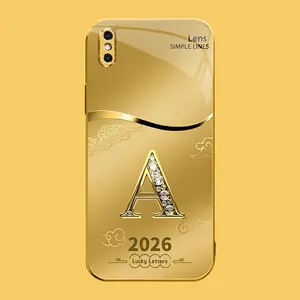 Suitable for [iPhone Xs Max] high-end phone case🤩，choose from 26 letters of the English alphabet, each with an exquisite auspicious cloud pattern to bring you good luck YM99
