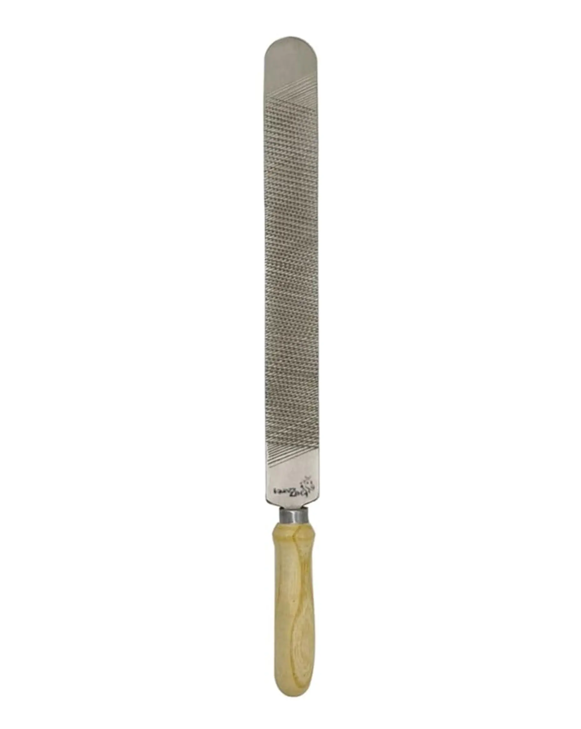 Farrier Hoof Rasp Hand Tool for Horse Equine Hooves - Wooden-Handle Double-Sided File with Improved Serrations for Effective Trimming, Essential Tool for Horse Owners