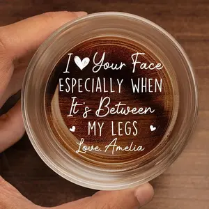 I Love Your Face, You're The Only One I Want To Annoy For The Rest Of My Life High quality laser engraved whiskey glasses, Personalize your handwriting Gifts for couples, Home Decor & Gifts, Funny gift for men and women, Drinkware, Halloween
