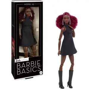 Barbie Basics Collectible Doll, Model 03 With Red Curly Hair, Black Dress & Boots  [Collectible Figurine/Statue/Bust]
