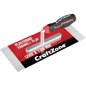 Concrete Trowel 11" x 5", Concrete Tools Stainless Steel Flat Finishing Trowel with Soft Grip Handle, Drywall Concrete Cement Plastering Tile Masonry Construction Hand Tools