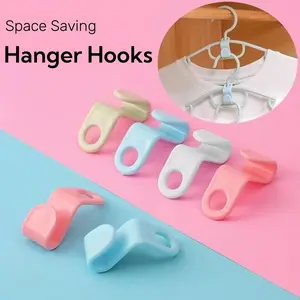 20 Counts Hanger Connector Hooks for Clothes Storage，Space Saving Organizer，Space Saver Hangers Hangers Accessory Heavy Duty Space Saving for Closet