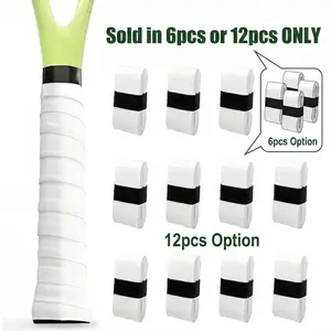 Yitape Tennis Grip Tape, 6/12 Pcs Adhesive Racket Handle Wrap, Ideal for Pickleball & Other Sports Gear, Enhance Control & Performance