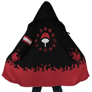 Naruto Cloak Coat, Anime Naruto Men's Women's Hooded Coat, Fleece Jackets Coats, Gift For Men And Women