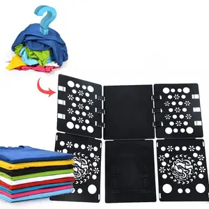 Foldable T-shirt Folding Board, 1 Set Durable Plastic Laundry Folding Board, Portable Clothes Folder, Clothes Organizer for Home & Travel, Hangers