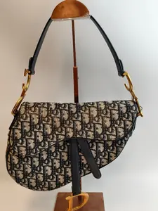 Pre-owned canvas Crossbody Bags Christian Dior MM saddle bag KY02345 【12Z】