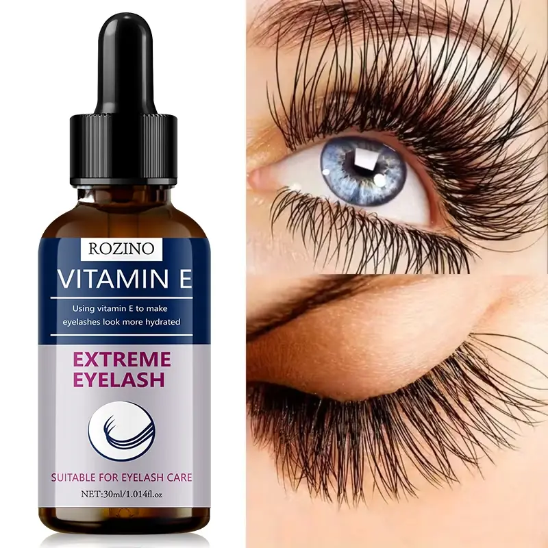 Vitamin E Eyelash Care Serum, Deep Hydration Nourishment, Strengthen Lashes, Prevent Breakage, Promote Healthy Growth, Eyelash Essence, Eyelash Lengthening Serum, Eyelash Enhancing Serum
