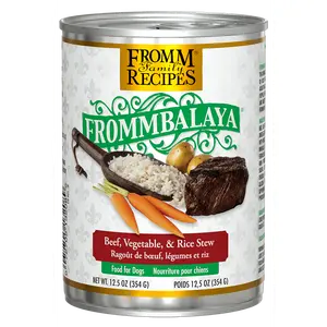Frommbalaya Beef, Rice, & Vegetable Stew Wet Dog Food from Fromm, 12.5oz can