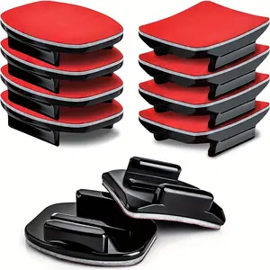 Helmet Adhesive Sticky Mounts, 4/8/12pcs Curved & Flat Attachments, 3m Mount Compatible with Gopro Hero & Dji Osmo Action Cameras, Sports Action Camera