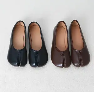 Women’s spring–summer ultra-soft flats with split toe, Tabii pig toe slip-on low-cut casual everyday shoes