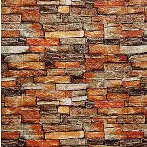 3D Brick Pattern Wall Sticker, Self-adhesive Foam Brick Wallpaper, Waterproof Wall Decal for Home Living Room Bathroom Kitchen Bedroom Decor, Peel And Stick Wallpaper Designs