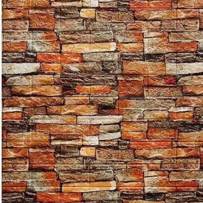 3D Brick Pattern Wall Sticker, Self-adhesive Foam Brick Decorative Wallpaper, Waterproof Wall Decal for Home Interior Walls Living Room Bathroom Kitchen Bedroom Decor, Accent Wall Peel And Stick Wallpaper Designs