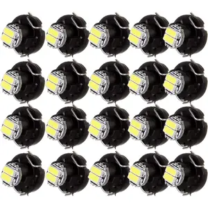 20 Pack White T3 2-3014 SMD Neo Wedge LED Light Instrument Cluster Panel Lamps Gauge Bulbs
