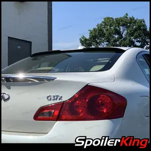 Infiniti G37 (V36) 4dr Sedan 2007-2015 Rear Window Roof Spoiler w/ Center Cut (284RC)