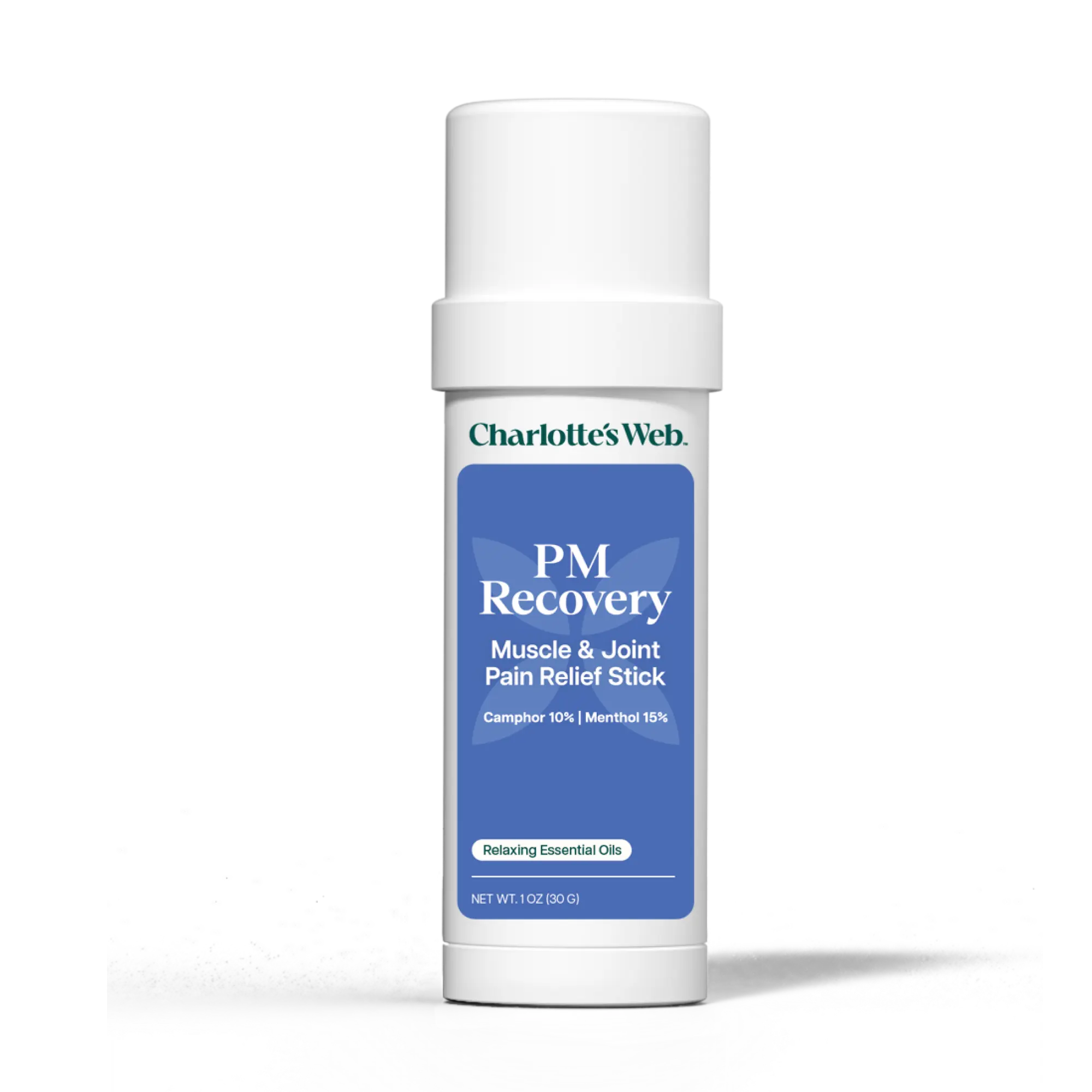 Charlotte's Web PM Recovery Muscle & Joint Pain Relief Stick with Cantharidin 10% & Menthol 15% for Muscle & Joint Comfort