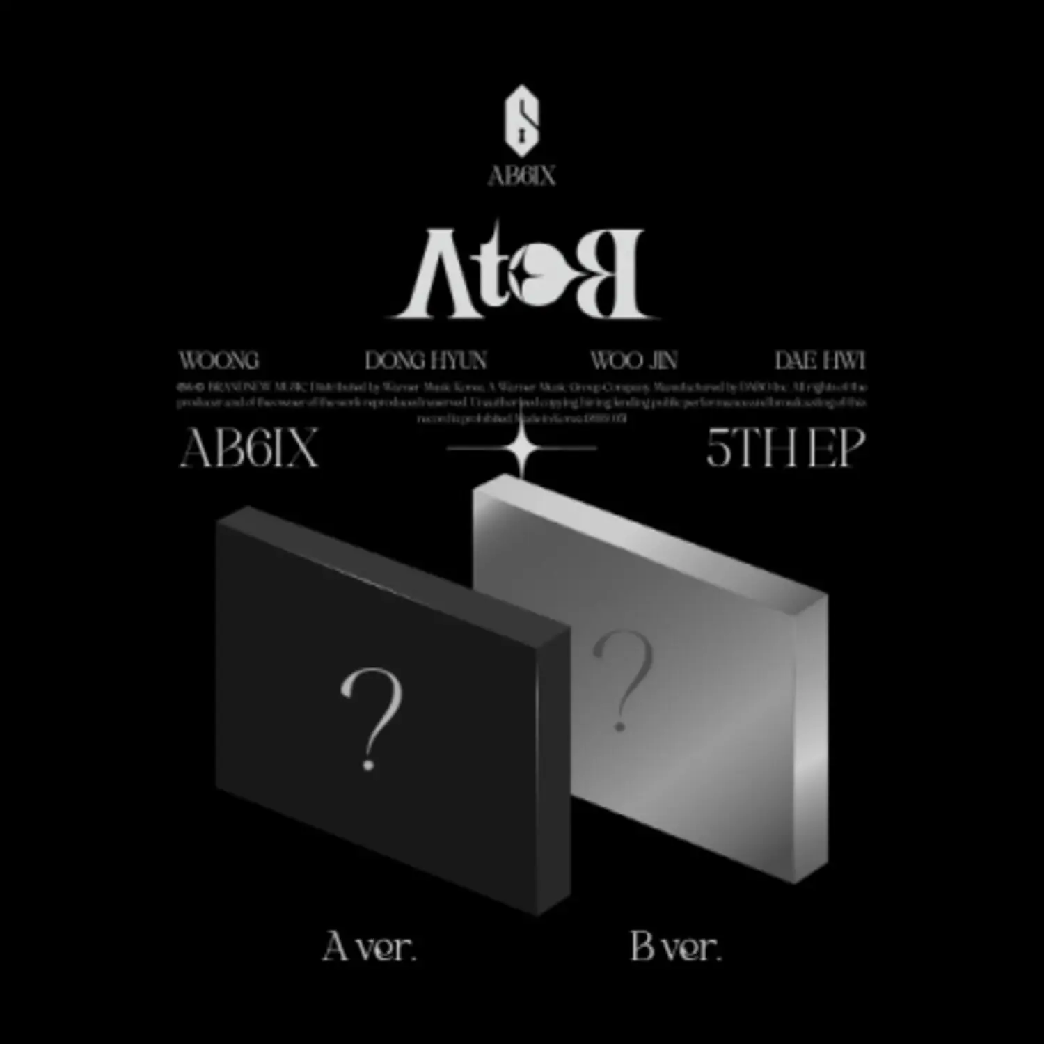 AB6IX - A to B Music Compact Disc (CD) - Asia Import with 80pg Photocard, Unit Photocard, Poster, OD Card, Access Pass, Sticker, New