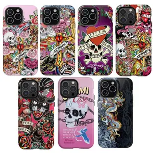 Pink Skull Leopard Tattoo Soft Silicone Casing - Durable, Waterproof, Shockproof Protector for iPhone 17 Pro Max,16 Plus,15,14,13,12,11,XR,XS Series - Phone Tech Accessories, Reliable Protective Cellphone Cover