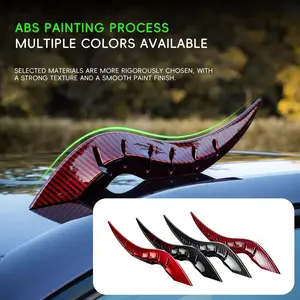 Universal car roof dragon horn decoration, 3D exterior modification ornament with high-strength adhesive stickers, fits SUVs, sedans, and hatchbacks