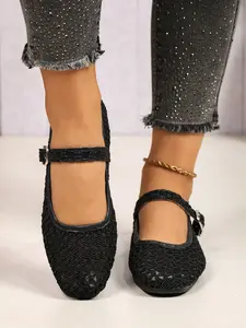 Elegant Women's Flat Ballet Shoes, Low Heel Design, Versatile Daily Wear, Perfect for Home, Shopping, Summer, Comfortable and Fashionable