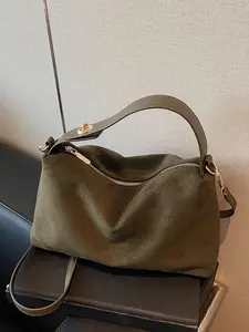 Light and mature retro atmosphere armpit bag, solid color fashionable simple and popular single shoulder crossbody bag, multifunctional large capacity handbag, suitable for dating, daily commuting, shopping in the mall, Lightweight Crossbody Bag