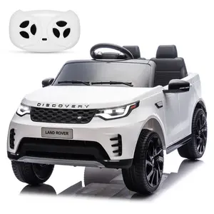 Garvee 12V Licensed Land Rover 2-Seater Kids Electric Ride On Car - Parental Remote Control, LED Lights, Music, Spring Suspension, Safety Belt, Double Doors, 2.8 MPH Max, Ages 2-8