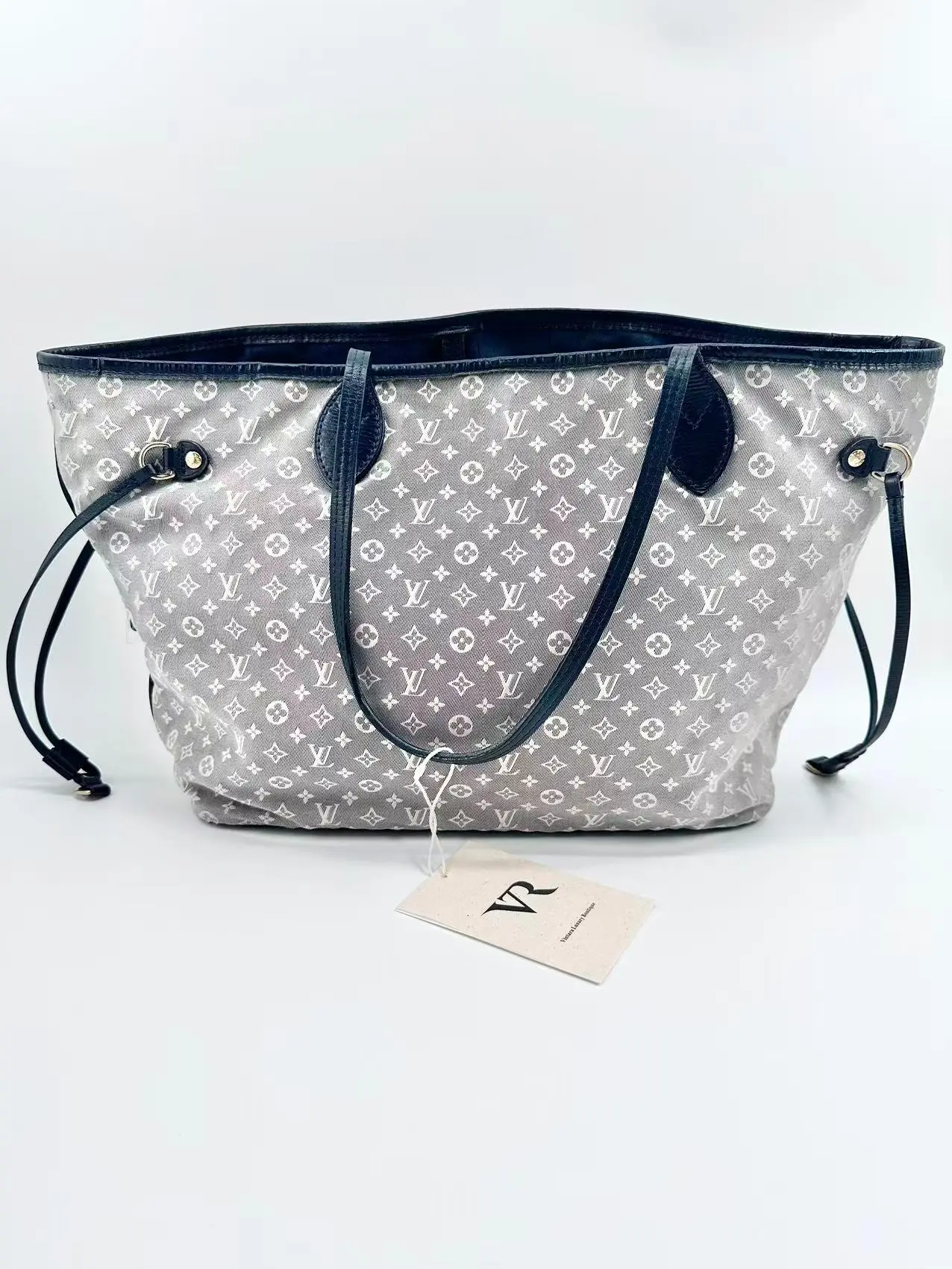Pre-owned Louis Vuitton denim Tote Bags Neverfull MM Monogram Idylle Tote Bag #5893565100159200