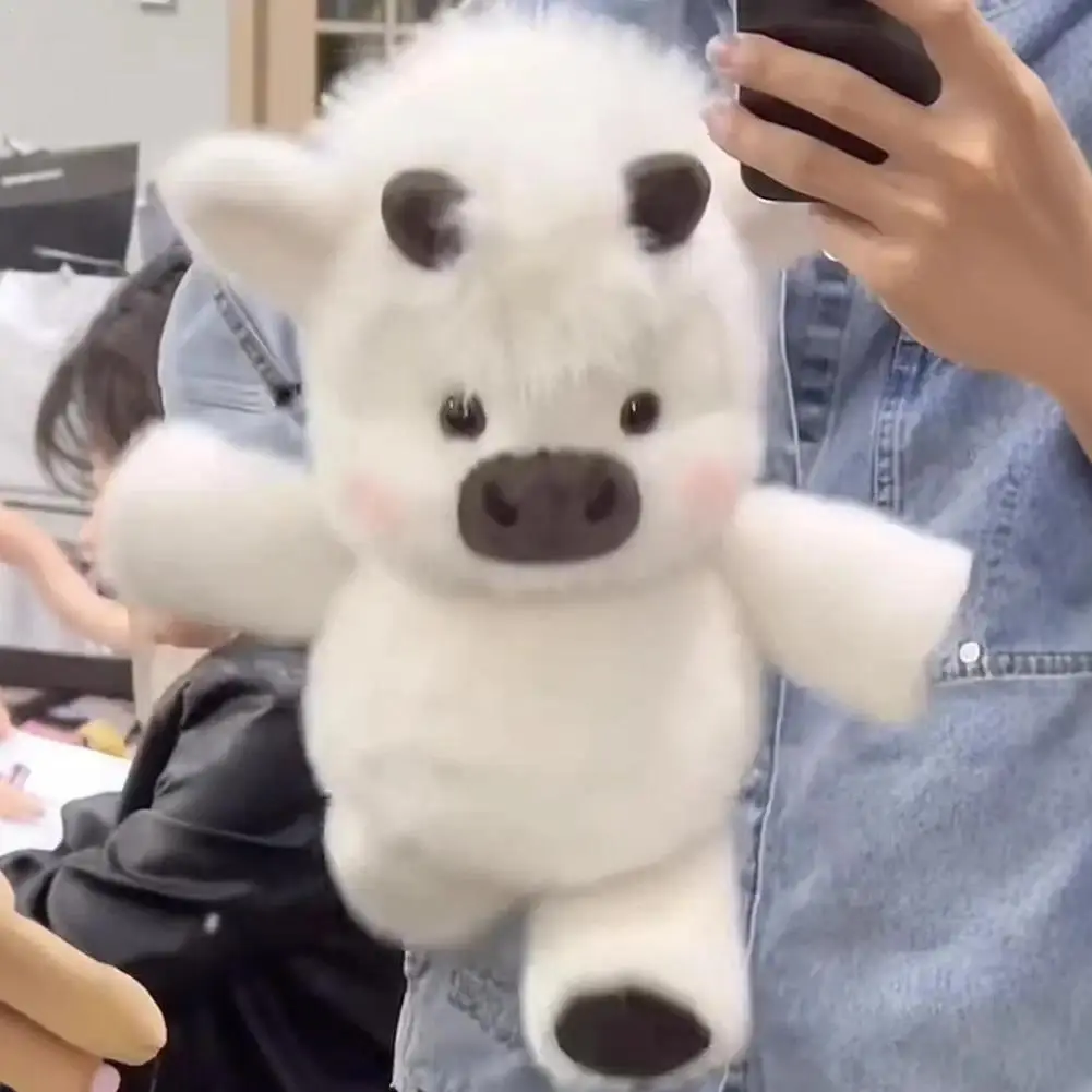 45 cm Soft Calf Pig Stuffed Animal Plush Toy Cute Animated Stuffed Animal Pillow Creative Running Pig Plush Toy Gift 17.7inch#GS3
