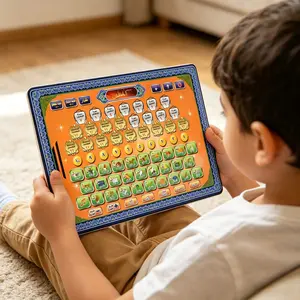 Arabic Language Learning Toy for Kids, Educational Game with Arabic Letters, Numbers, Words, Music Modes, Word Learning Machine, Requires Aa Batteries