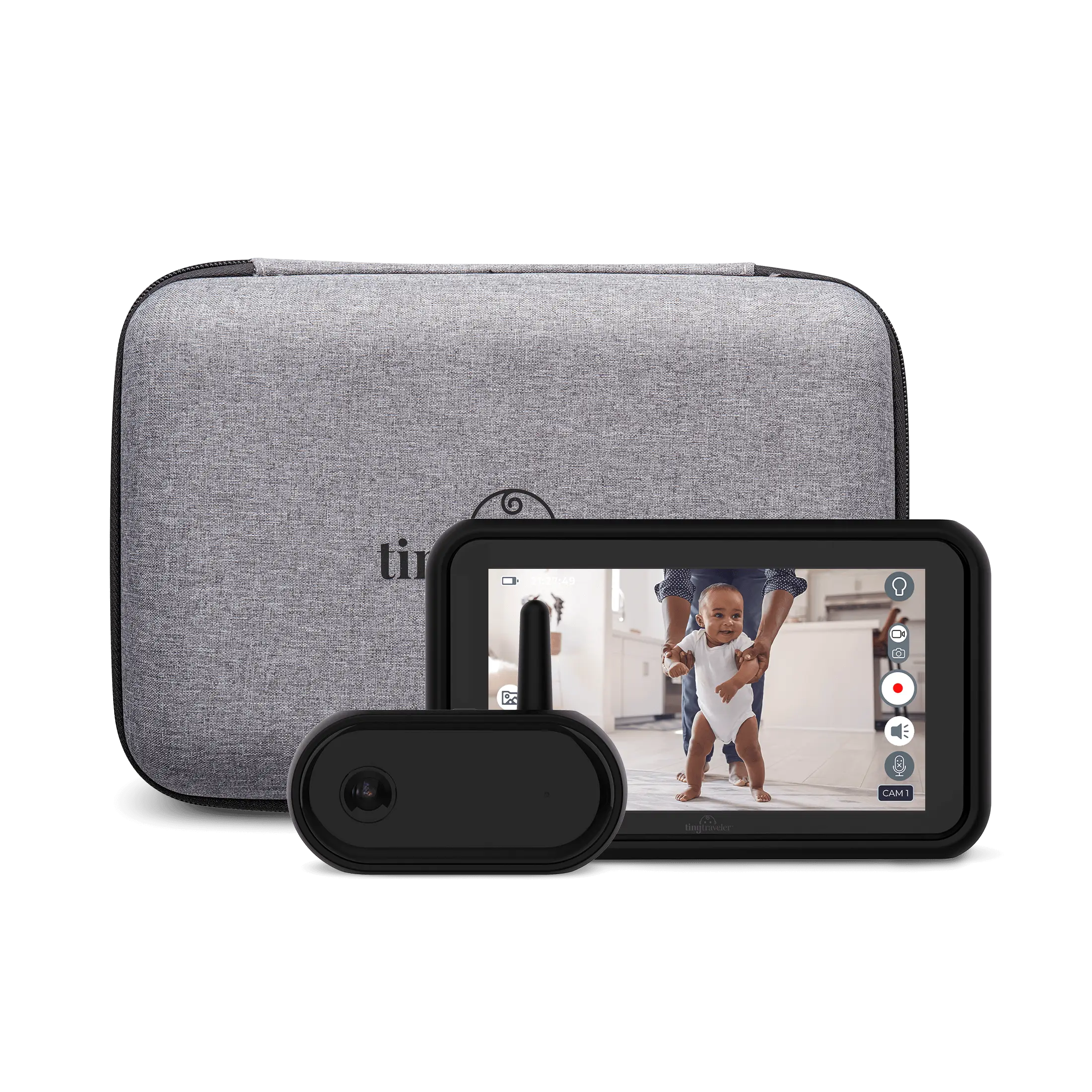 Tiny Traveler TT007 Smart Baby Car Monitor + Travel Case