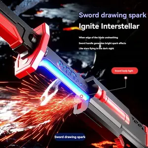 Sparkblade Sword with Sparks, LED Light and Spray Effect, Sound Feedback Perfect for Cosplay, Halloween, and Display