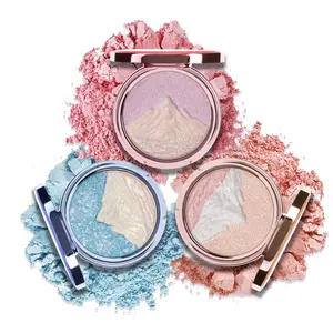 Truth'Key - Dawn on Mountains Tri-Color Color-Shifting Pressed powder Compact-Complete Glow Collection Set Silky Pearl