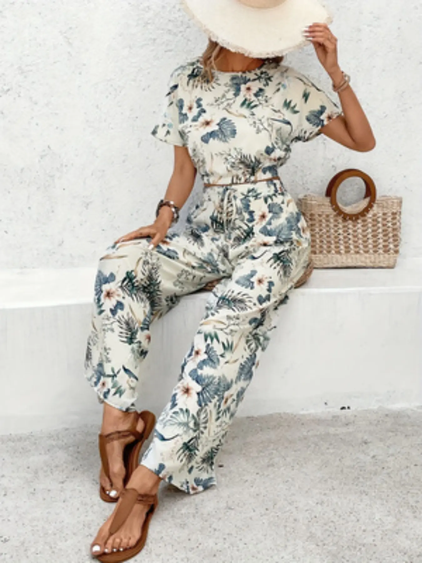 Women's Pants Set New Style Loose Textured Solid Color Casual, Comfortable Fashion Clothing for Daily Wear