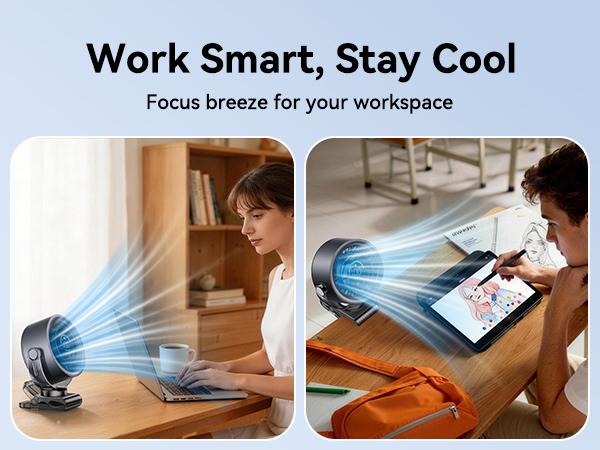4000mAh Rechargeable Portable Clip on Fan-100-Speed Touch Control, LED Display, 360° Rotate Quiet Turbo Desk Fan, Small Battery Operated USB Fan for Stroller Bed Travel Camping Golf Gym