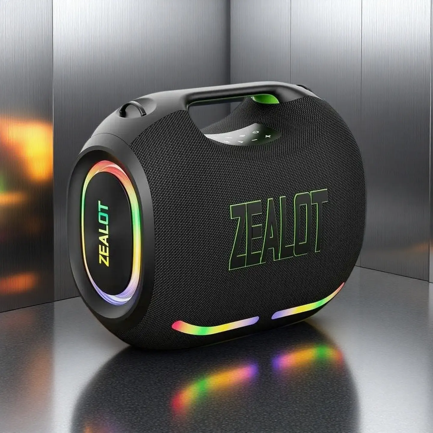 ZEALOT ZE21 Portable Bluetooth Speaker - 330W Max Power, 48000mAh Battery, Huge Bass, TWS Pairing, BT Stereo, Outdoor Wireless, PC & Laptop Compatible, USB Connectivity, Compact Rechargeable Party Audio