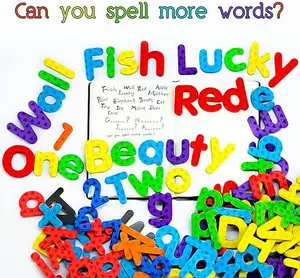 112 Pieces Magnetic Letters and Numbers for kids Educational Alphabets