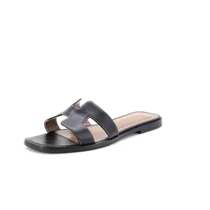 Pre-owned Hermes Women's Oran Sandals Leather by Rebag